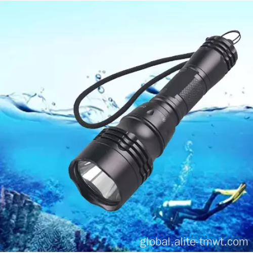 Underwater Flashlight Diving Professional Magnetism Switch Powerful Waterproof Supplier